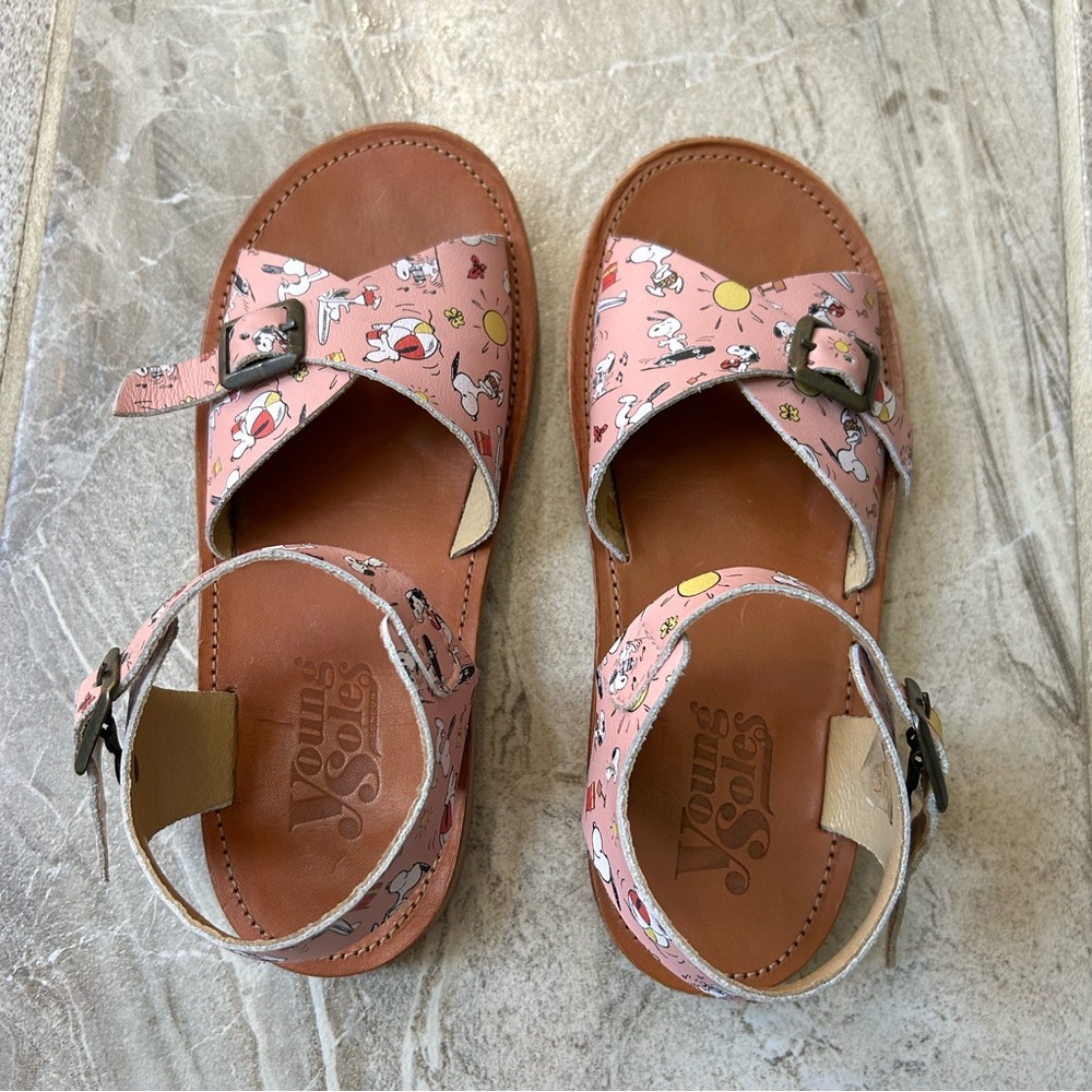 Young Soles Sonny Pink Sandals, Size 34 EU, 3 US - Picture 6 of 13